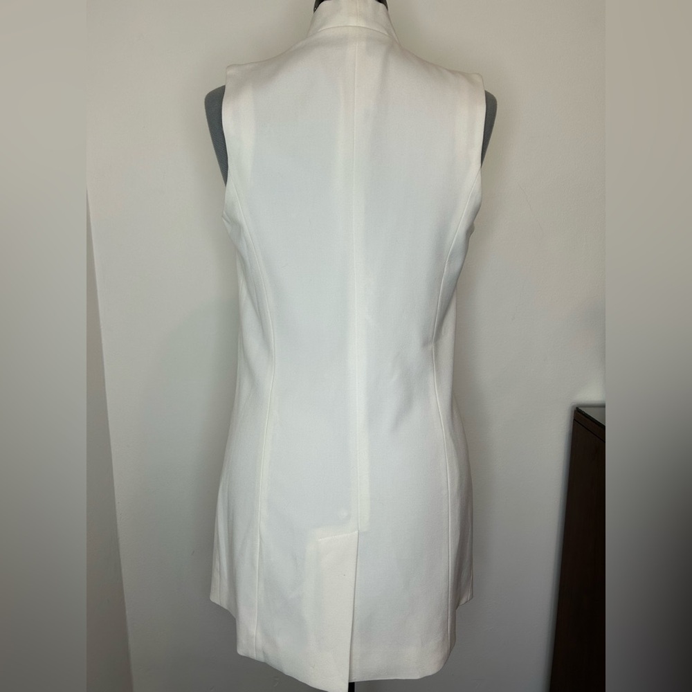MOSSIMO - Long Fully Lined Vest Off White Size S - Picture 2 of 10